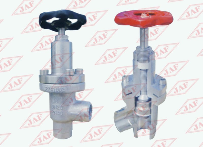 對焊直角截止閥J64F（B）-25(40）、對焊直角節(jié)流閥L61F(B)-25(40）